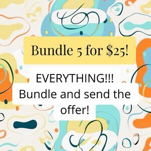 Bundle 5 posts, send me an offer for $25!